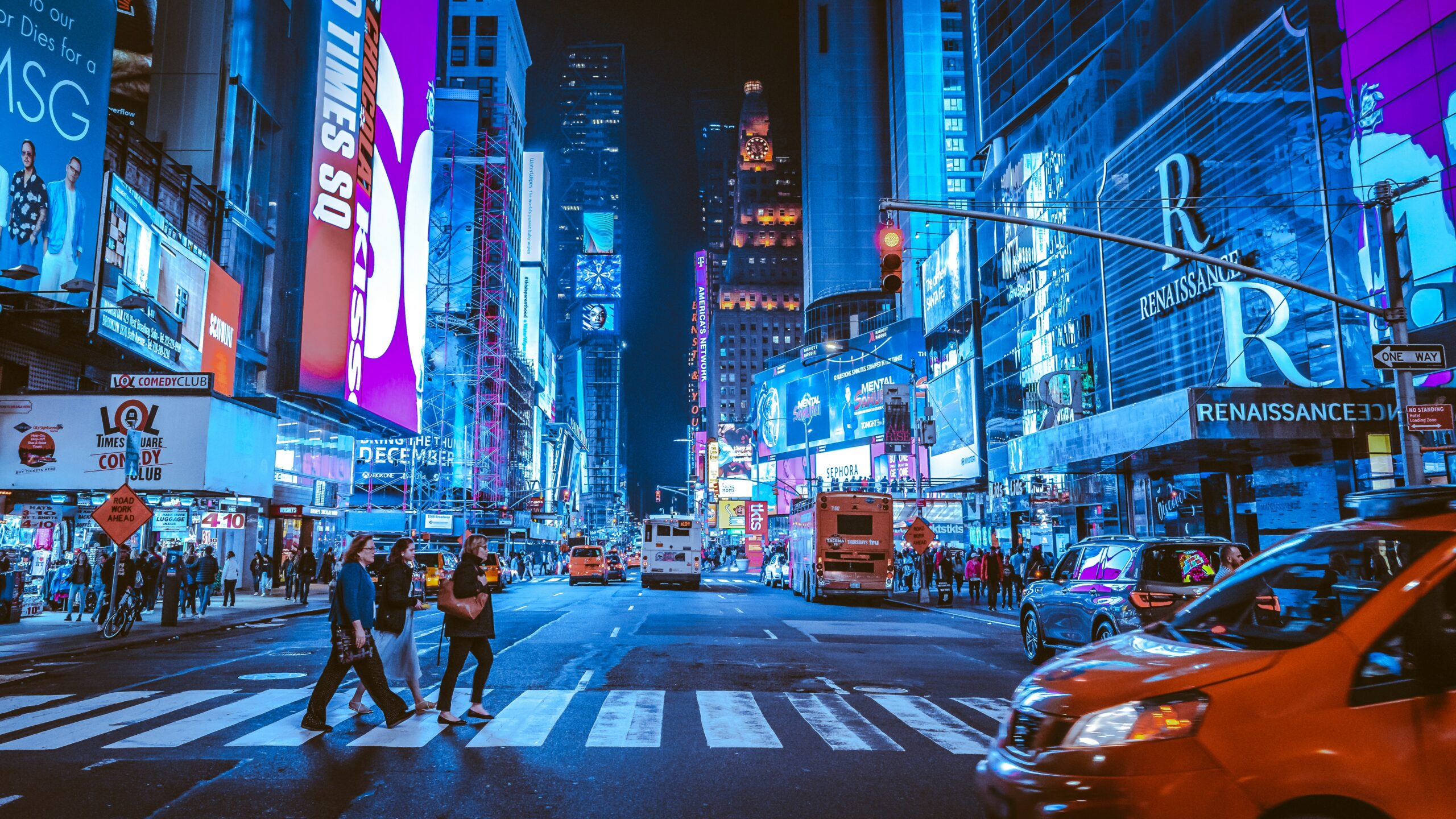 New York Times Square at night