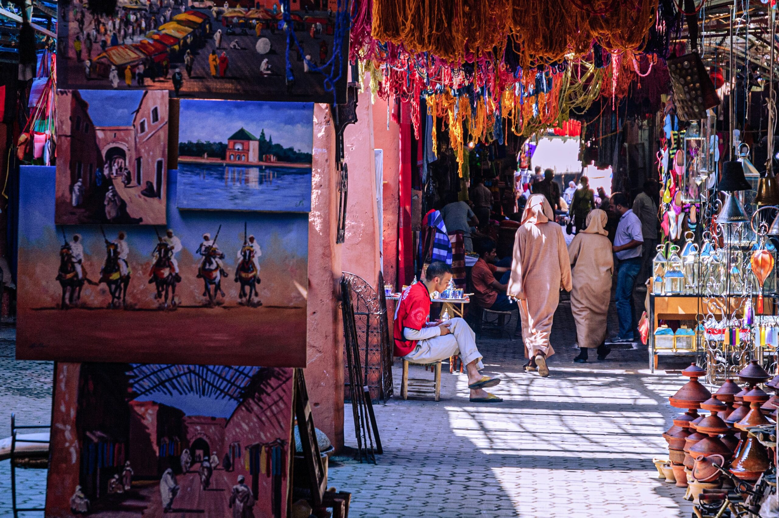 Traditional Moroccan dining