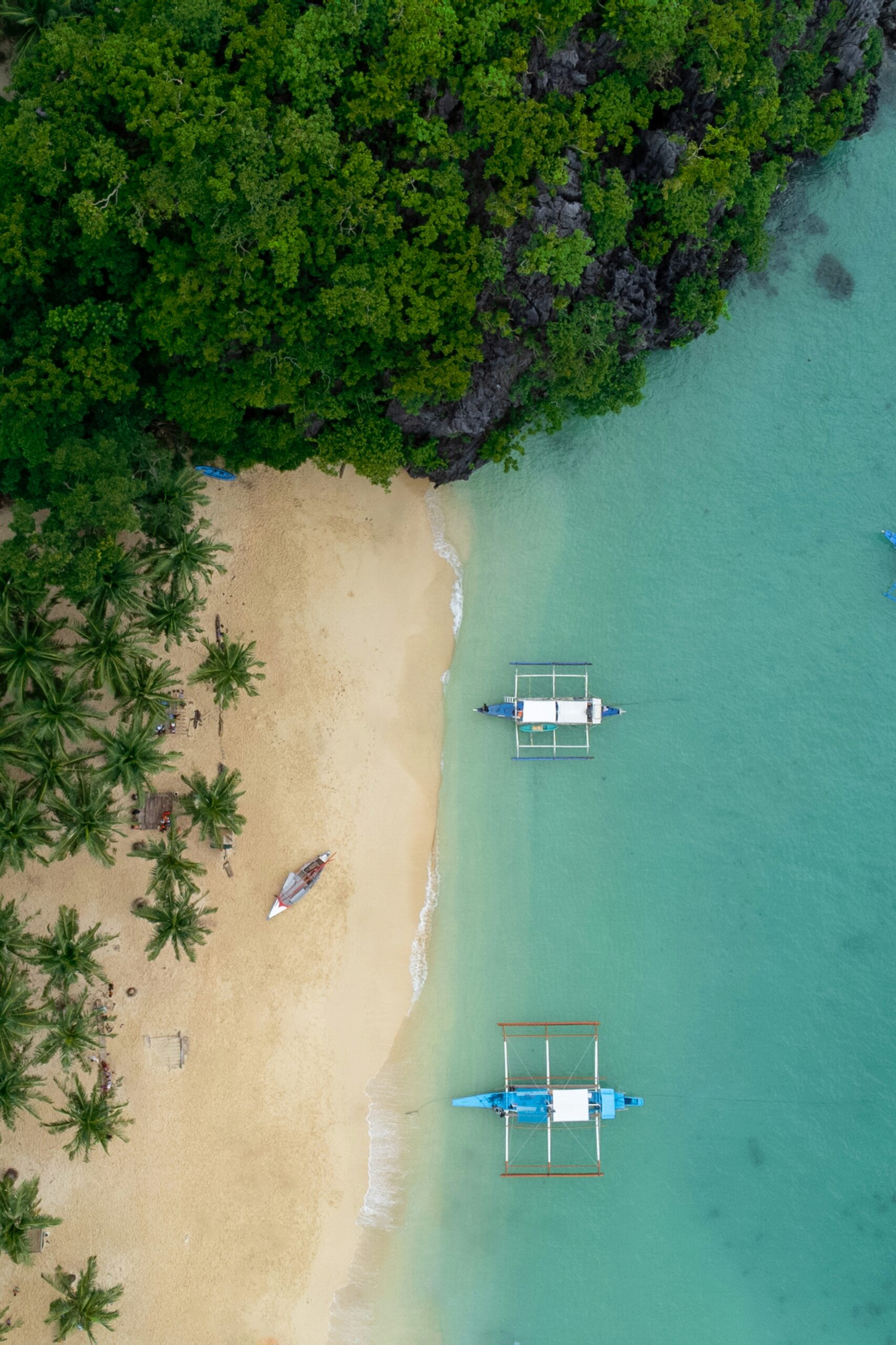 Traditional outrigger Banca boat