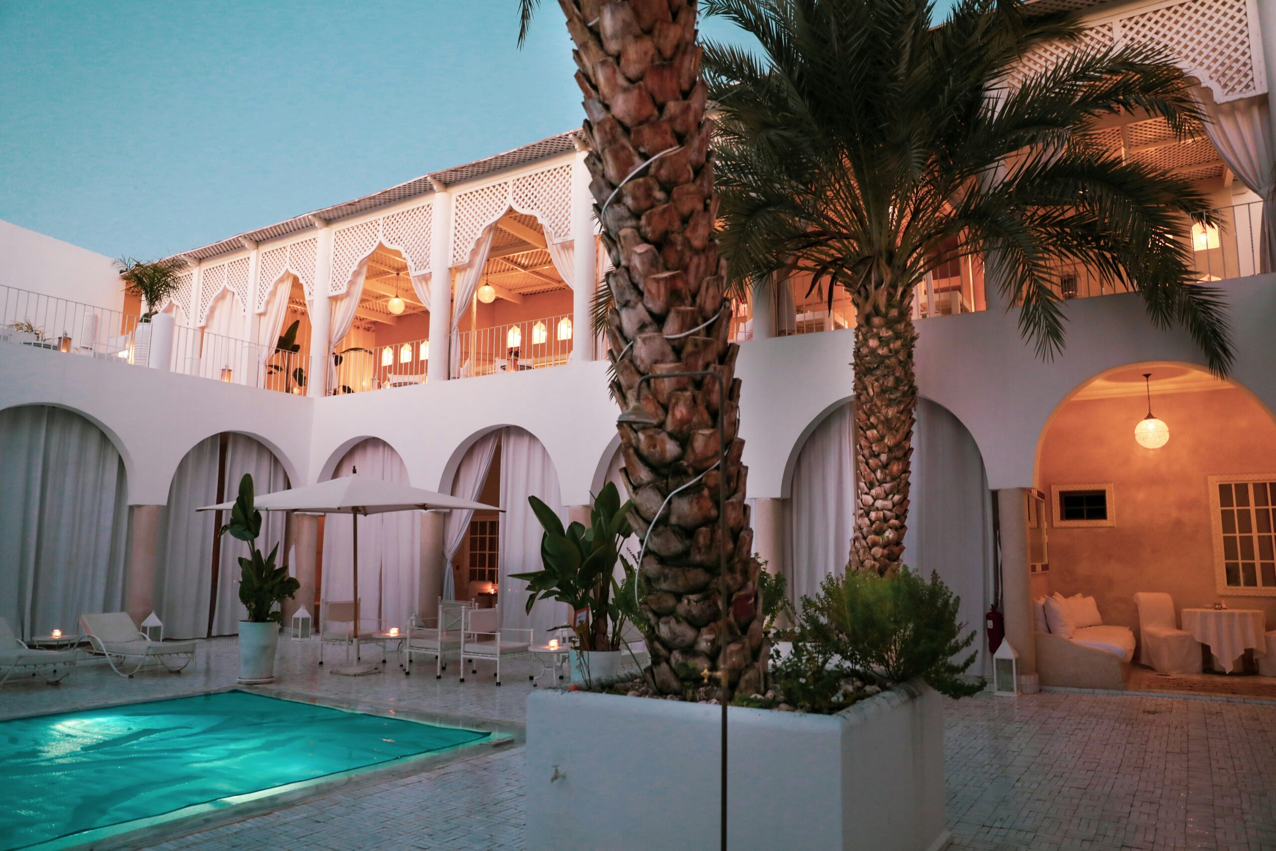 Intricate tiling in Marrakech