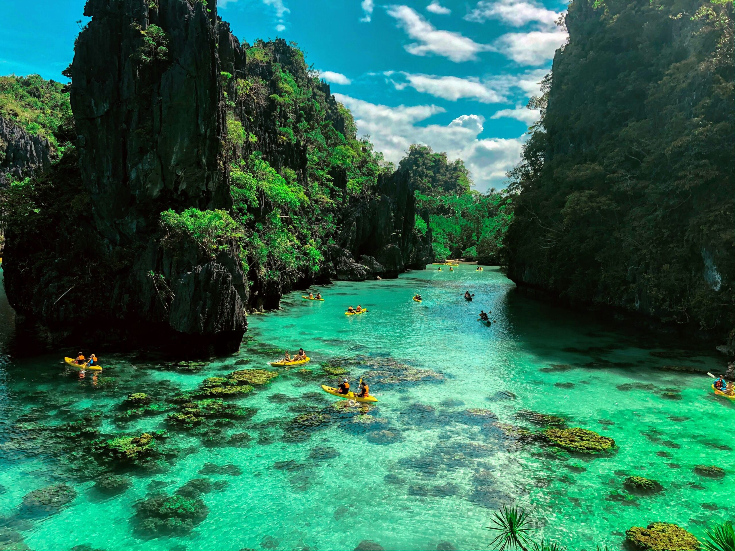 Aerial view of El Nido islands